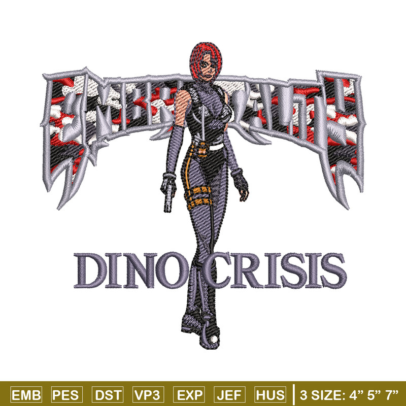 Dino Crisis embroidery design, Dino Crisis embroidery, logo design, embroidery file, logo shirt, Digital download..jpg
