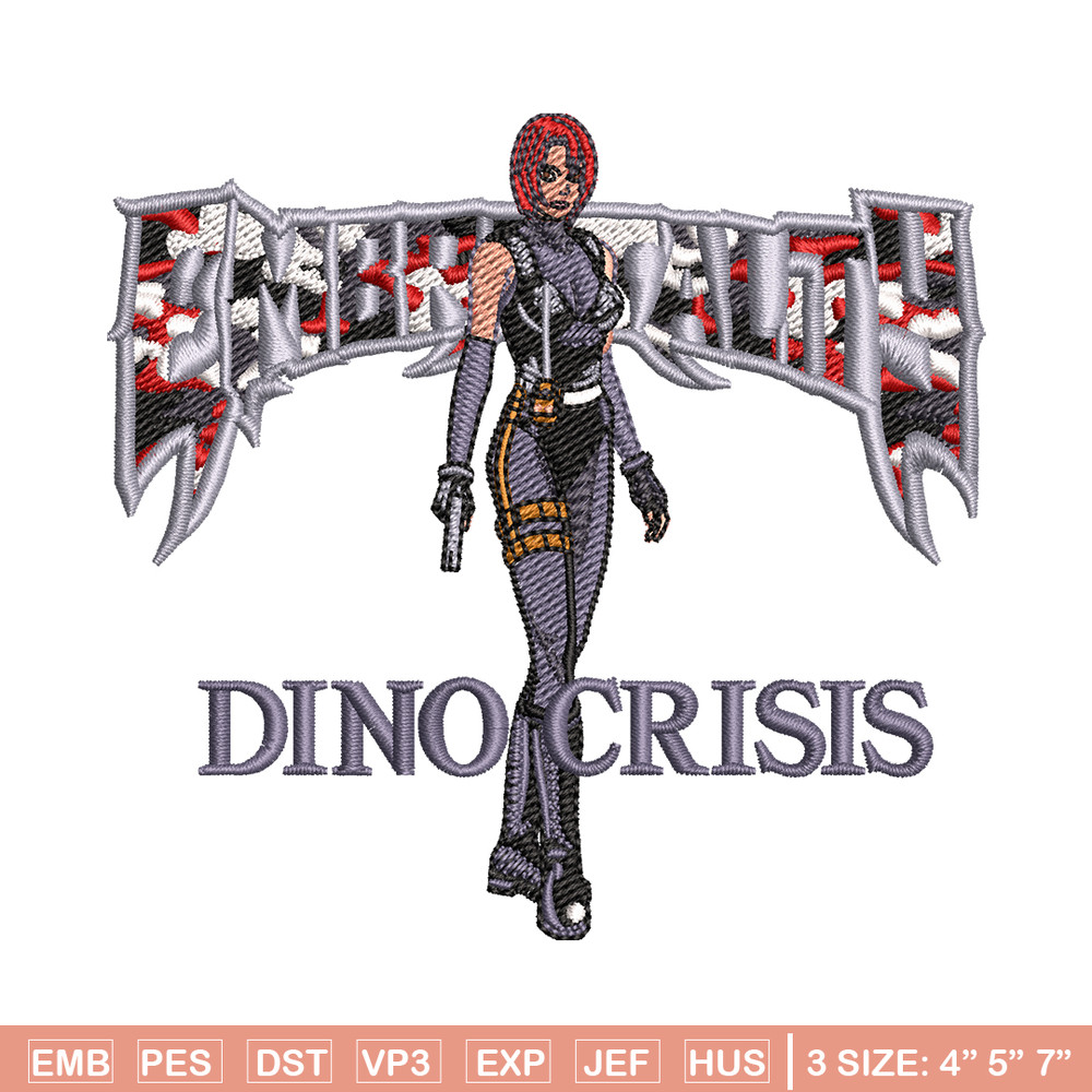 Dino Crisis embroidery design, Dino Crisis embroidery, logo design, embroidery file, logo shirt, Digital download..jpg