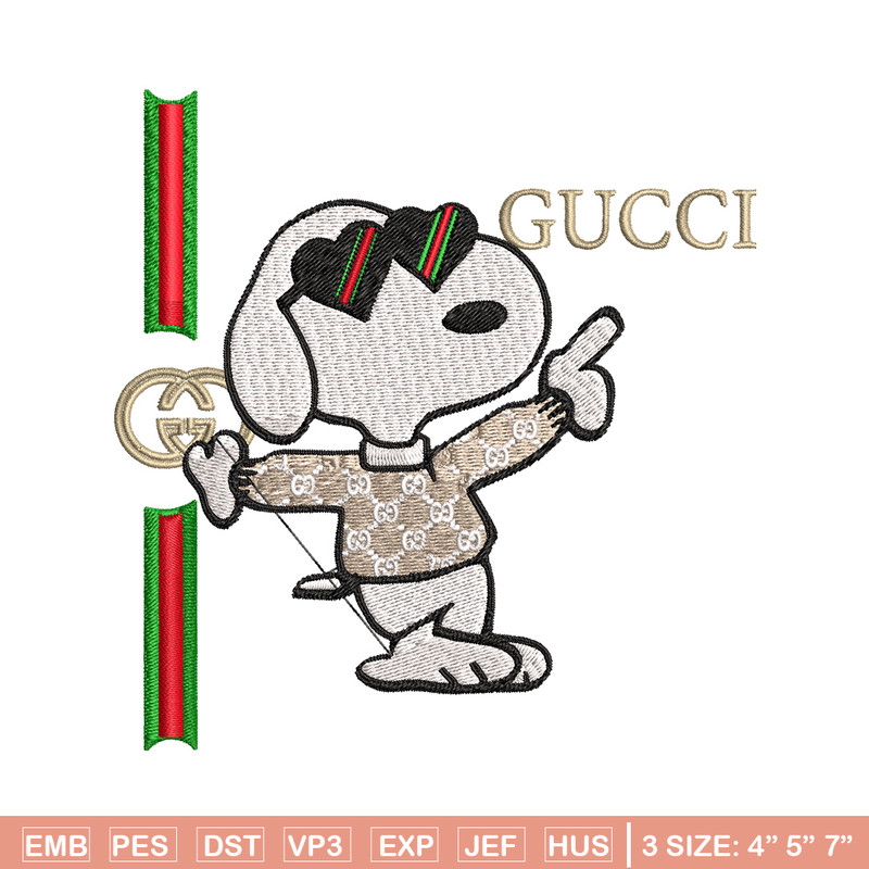 Dog gucci Embroidery Design, Gucci Embroidery, Embroidery File, Logo shirt, Sport Embroidery, Digital download..jpg