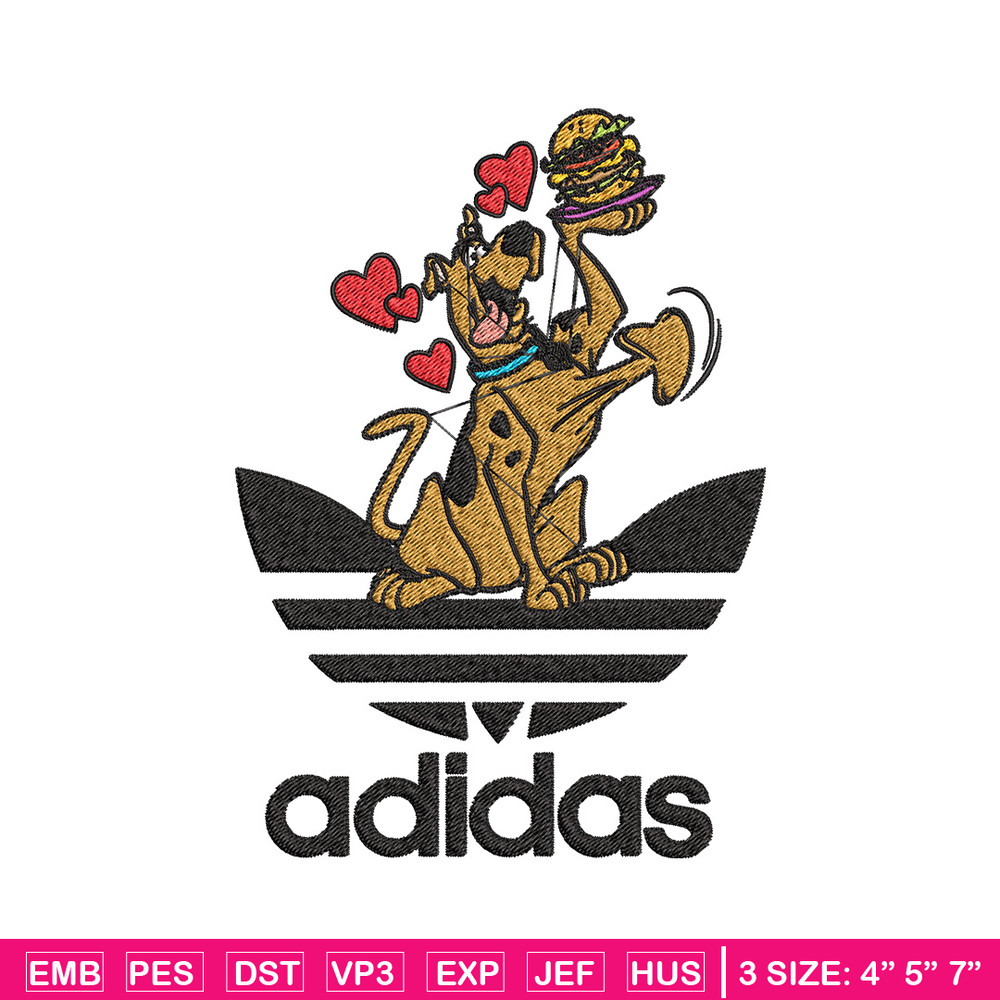Dog love adidas Embroidery Design, Adidas Embroidery, Embroidery File, Brand Embroidery, Logo shirt, Digital download.jpg