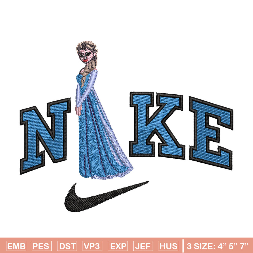 Elsa x nike Embroidery Design, Dinsey Embroidery, Brand Embroidery, Embroidery File, Logo shirt, Digital download.jpg