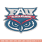 Florida Atlantic Owls embroidery design, Florida Atlantic Owls embroidery, logo Sport, Sport embroidery, NCAA embroidery.jpg