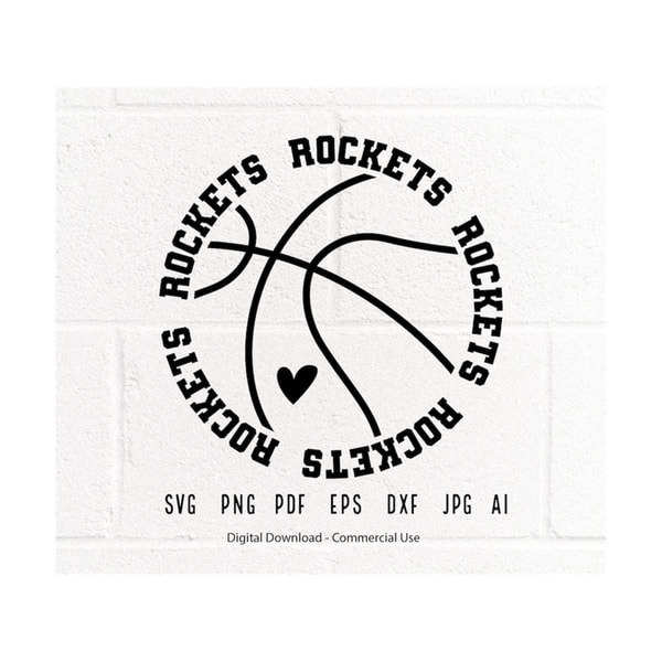 Rockets Basketball SVG PNG, Rockets Mascot svg, Rockets svg, - Inspire ...