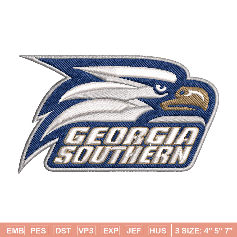 Georgia Southern Eagles embroidery design, Georgia Southern Eagles embroidery, logo Sport embroidery, NCAA embroidery..jpg