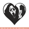 Ghostface Heart embroidery design, Ghostface Heart embroidery, logo design, embroidery file, Digital download..jpg