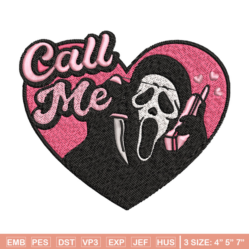Ghostface Scream Embroidery design, Horror Embroidery, Embroidery File, logo design, logo shirt, Digital download..jpg