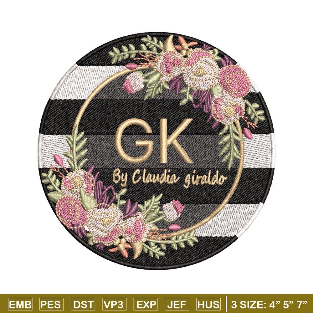 Gk Logo embroidery design, Gk Logo embroidery, logo design, embroidery file, logo shirt, Digital download..jpg