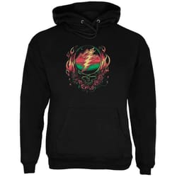 grateful dead &8211 scarlet syf black adult pullover hoodie