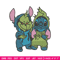 Grinch and Stitch Embroidery design, Grinch and Stitch Embroidery, cartoon design, logo shirt, Digital download..jpg