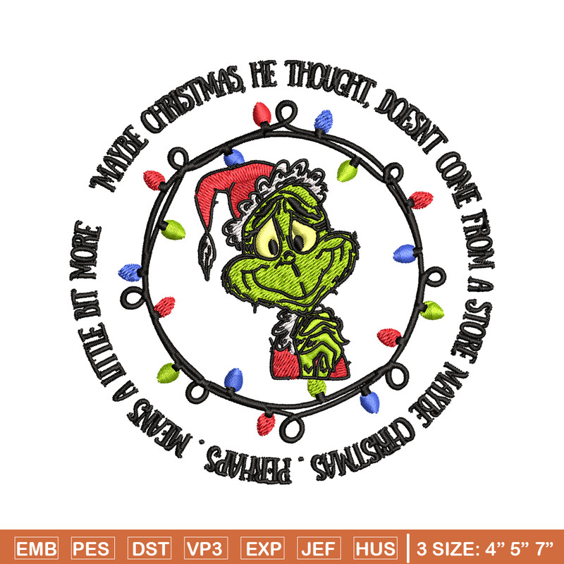 Grinch santa logo Embroidery design, Grinch merry christmas Embroidery, Grinch design, Embroidery File, Instant download.jpg