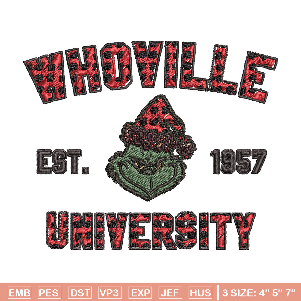 Grinch Whoville University Christmas Embroidery design, Grinch Christmas Embroidery, Grinch design, Digital download..jpg