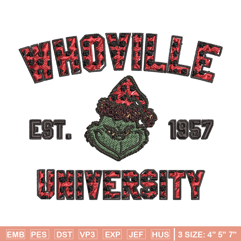 Grinch Whoville University Christmas Embroidery design, Grinch Christmas Embroidery, Grinch design, Digital download..jpg