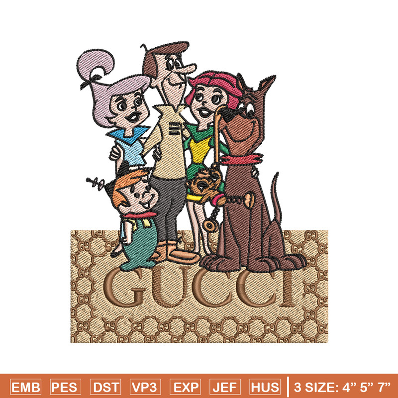 Gucci Jetsons Embroidery design, Gucci Jetsons Embroidery, cartoon design, Embroidery File, Gucci logo, Instant download.jpg