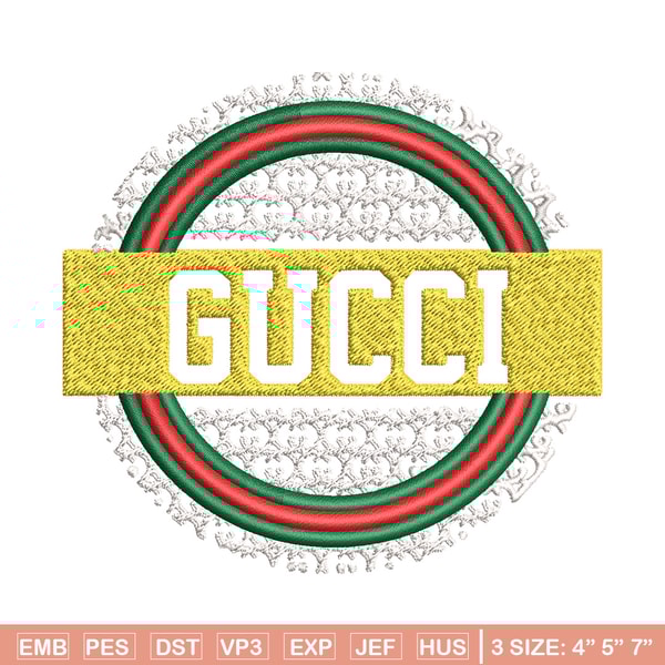 Gucci logo Embroidery Design, Gucci Embroidery, Brand Embroidery, Logo shirt, Embroidery File, Digital download.jpg