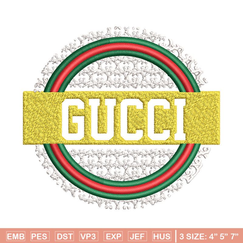 Gucci logo Embroidery Design, Gucci Embroidery, Brand Embroidery, Logo shirt, Embroidery File, Digital download.jpg