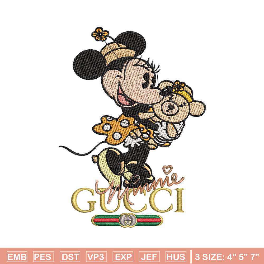 Gucci Minnie mouse Embroidery design, Gucci Embroidery, Disney design, Embroidery File, cartoon shirt, Digital download..jpg