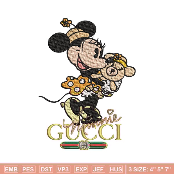 Gucci Minnie mouse Embroidery design, Gucci Embroidery, Disney design, Embroidery File, cartoon shirt, Digital download..jpg