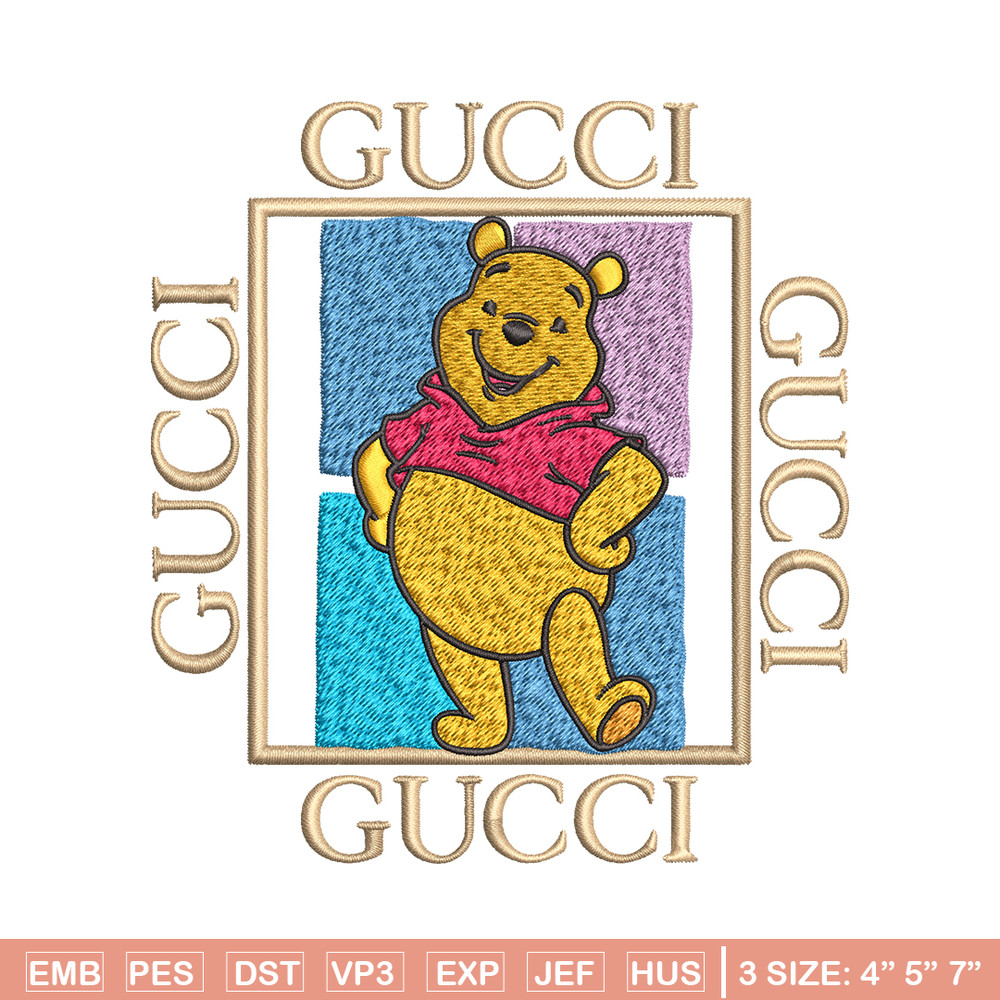 Gucci Winnie Pooh Embroidery design, Winnie Pooh Embroidery, cartoon design, Embroidery File, Digital download..jpg