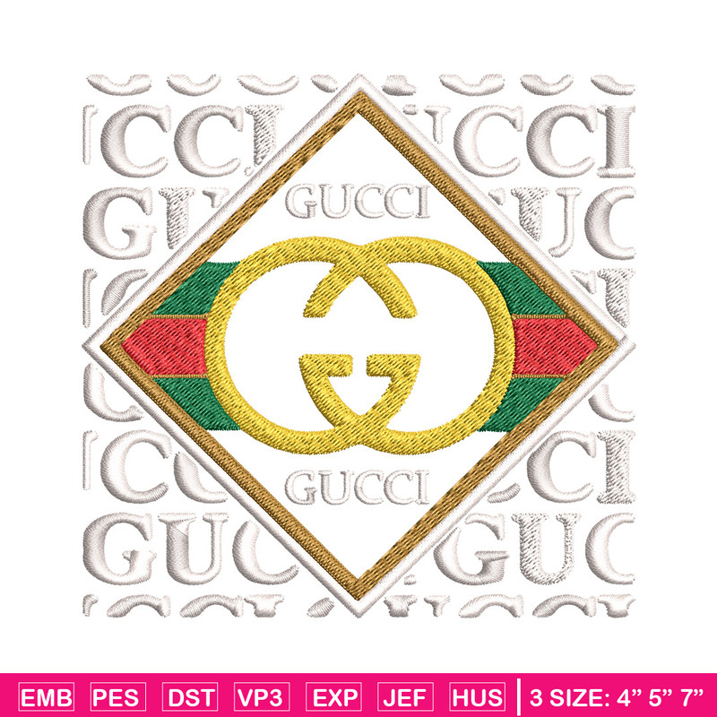 Gucci design Embroidery Design, Gucci Embroidery, Brand Embroidery, Logo shirt, Embroidery File, Digital download.jpg