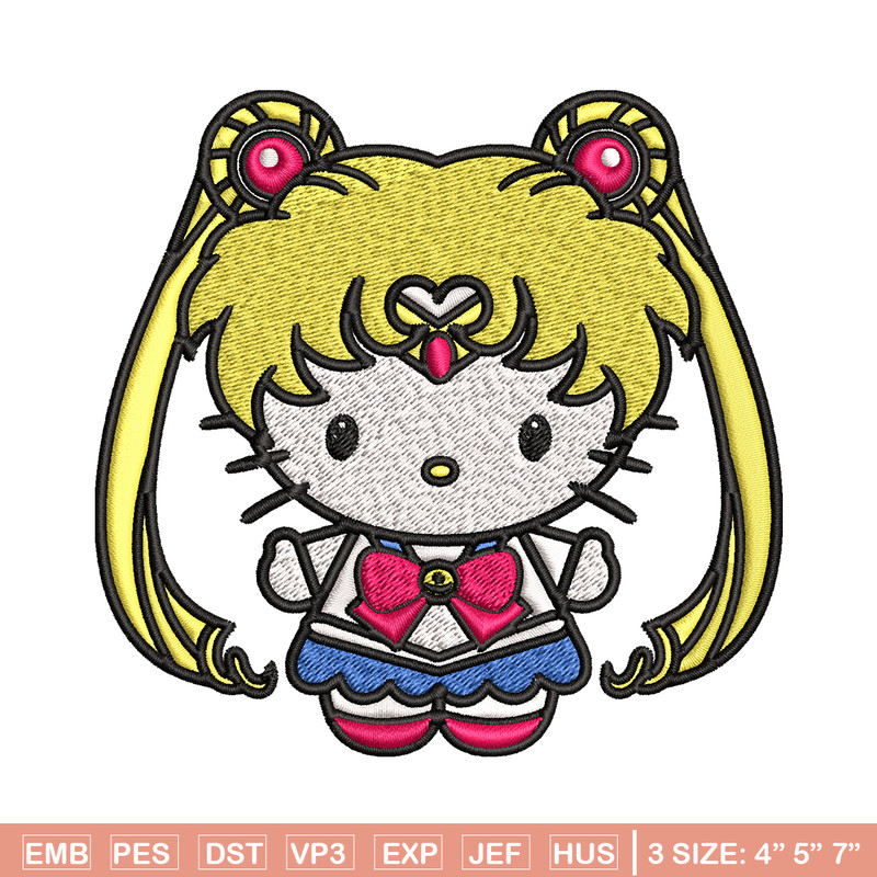 Hallokitty Sailor Moon Embroidery design, Hallokitty Embroidery, cartoon design, Embroidery File, Digital download..jpg