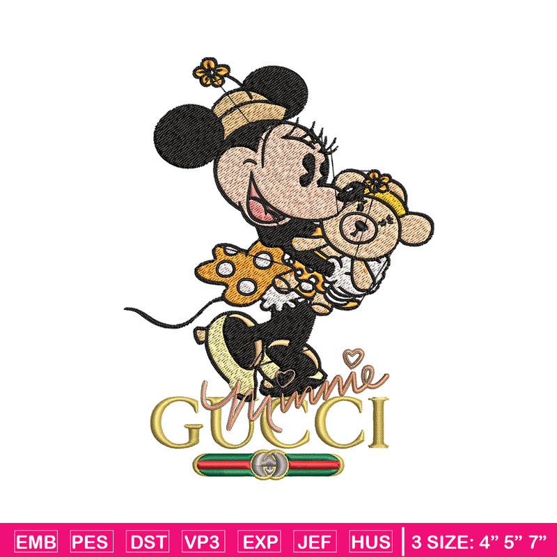 Gucci Minnie mouse Embroidery design, Gucci Embroidery, Disney design, Embroidery File, cartoon shirt, Digital download..jpg