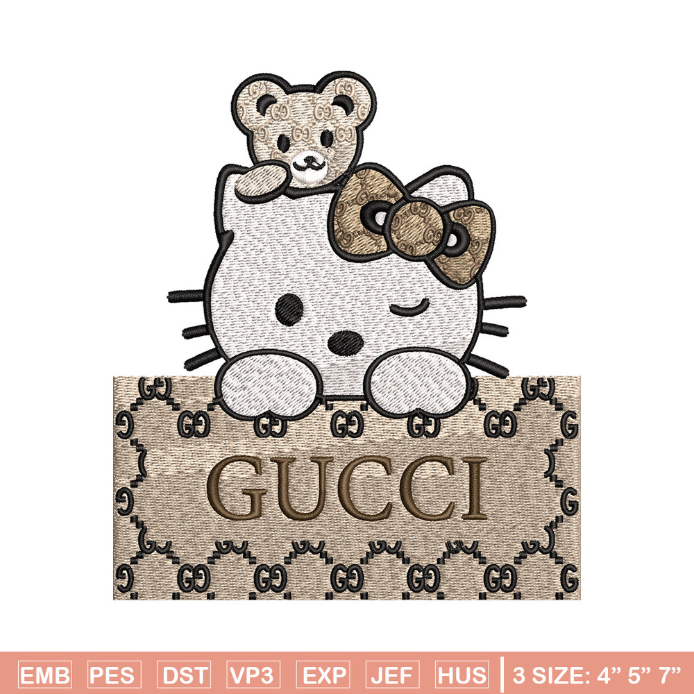 Hello kitty gucci Embroidery Design, Gucci Embroidery, Embroidery File, Logo shirt, Sport Embroidery, Digital download..jpg