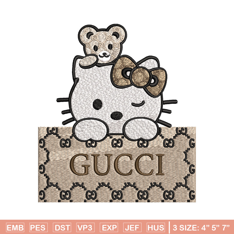Hello kitty gucci Embroidery Design, Gucci Embroidery, Embroidery File, Logo shirt, Sport Embroidery, Digital download..jpg