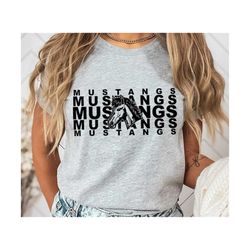 Mustangs SVG PNG, Mustangs Face svg, Stacked Mustangs svg, Mustangs Mascot svg, Mustangs Cheer svg, Mustangs Shirt svg,