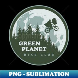 Green Planet Bike Club - Modern Sublimation PNG File - Unlock Vibrant Sublimation Designs