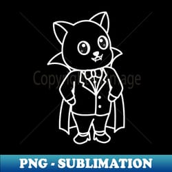 cute squirrel wearing a dracula costume outline - exclusive sublimation digital file - perfect for sublimation mastery