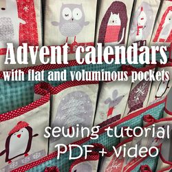 Advent calendar with pockets. PDF tutorial