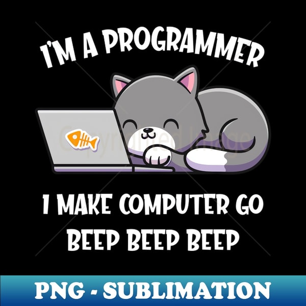 Funny Computer Cat Programmer Computer Scientist - Digital S | Inspire ...