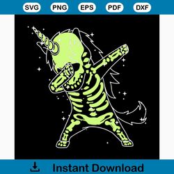 dabbing skeleton unicorn svg, halloween svg, unicorn svg, skeleton svg, unicorn dabbing, unicorn birthday, unicorn party