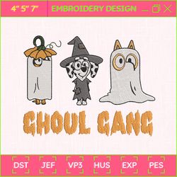 horror characters embroidery file, ghouls gang embroidery design, halloween movie embroidery file, instant download