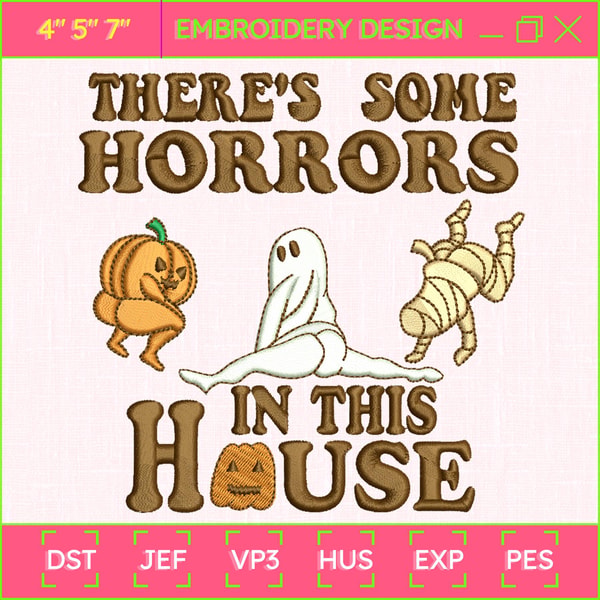 Scary Pumpkin Embroidery Machine Design, Horrors In House Em | Inspire ...