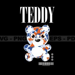 Teddy Bear Stretwear, Teddy Bear Tshirt Design, Streetwear Teddy Bear PNG, Urban, DTG, DTF 37