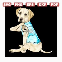 i love mom svg, mothers day svg, mom svg, dog svg, love svg, mom gift, gift for mom, mothers day, mothers day gift idea,