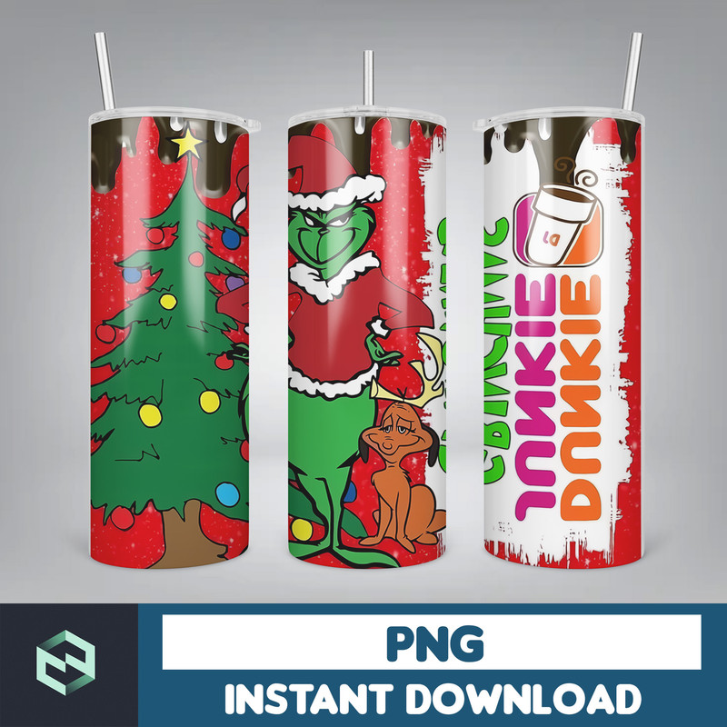 Christmas Tumbler, 20oz Skinny Tumbler Sublimation Designs, Christmas Rules Tumbler Wrap for Straight Tumbler PNG, Instant Download (16).jpg