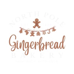 north pole gingerbread bakery est 1829 svg cricut files