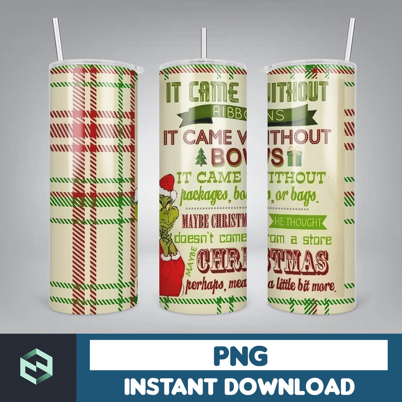 Christmas Tumbler, 20oz Skinny Tumbler Sublimation Designs, Christmas Rules Tumbler Wrap for Straight Tumbler PNG, Instant Download (23).jpg