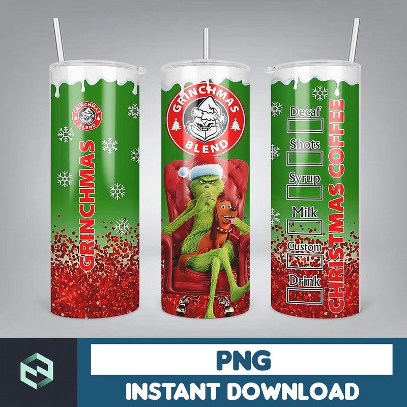 Christmas Tumbler, 20oz Skinny Tumbler Sublimation Designs, Christmas Rules Tumbler Wrap for Straight Tumbler PNG, Instant Download (27).jpg