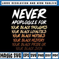black history month not sorry for being black svg, funny quote svg, black history png, digital download