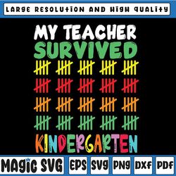 100 Days of School Teacher Survived Svg, 100th Day of School Costume Digital Svg, 100th Day Love Shool Png, Digital Down
