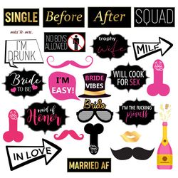 bachelorette props, bachelorette photo booth props, bachelorette vector, bachelorette photo props, bachelorette
