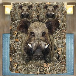 gearhumans 3d boar hunting bedding set