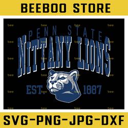 vintage 90's penn state nittany lions svg, penn state svg, vintage style university of penn state png svg dxf ncaa svg