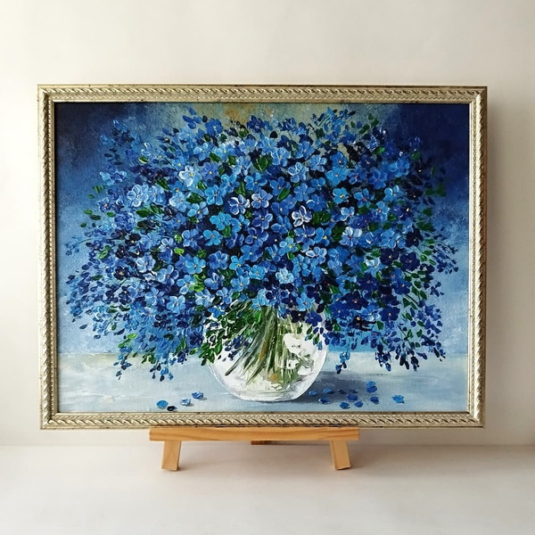 Beautiful-painting-with-a-bouquet-of-forget-me-nots-wall-decoration.jpg