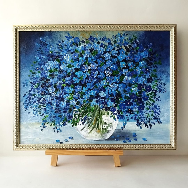Bouquet-forget-me-nots-acrylic-painting-wall-decor.jpg