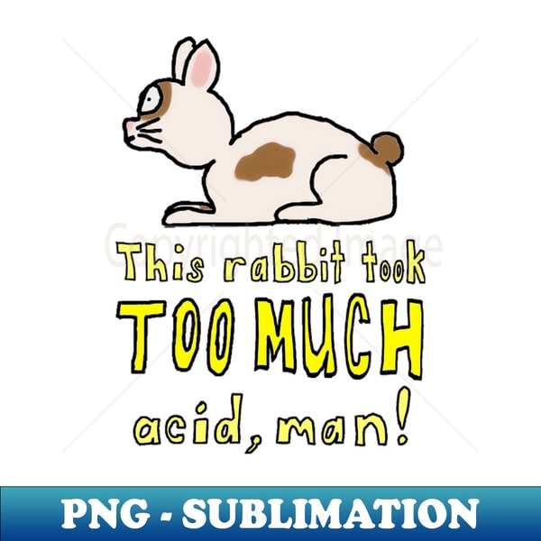Acid Rabbit - PNG Transparent Sublimation Design - Stunning | Inspire ...