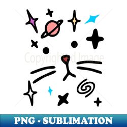 Cat Stein Universe Genius - Galaxy Cat - Retro PNG Sublimation Digital Download - Transform Your Sublimation Creations